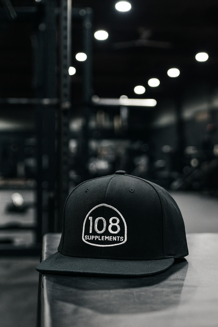 108 Supplements Flat Billed SnapBack Hats