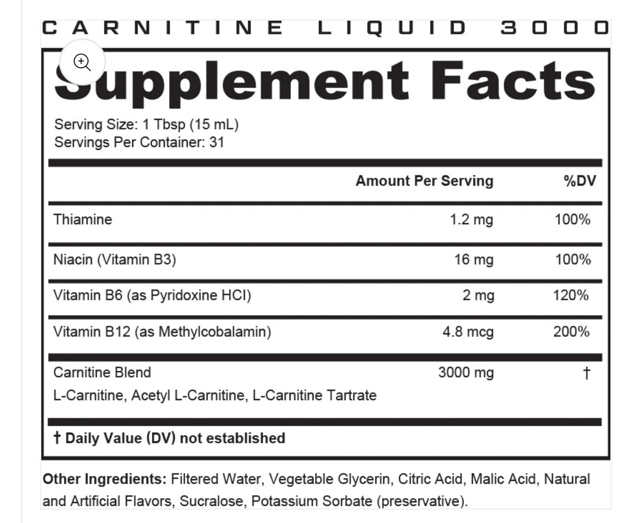 Carnitine 3000mg